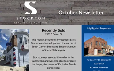Investment Sales Team – October Newsletter